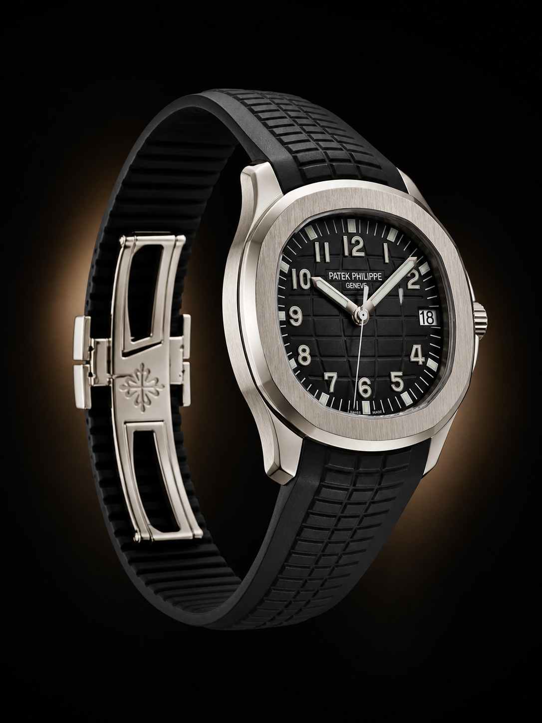 Patek Philippe Aquanaut Jumbo 5168G Black, view 5